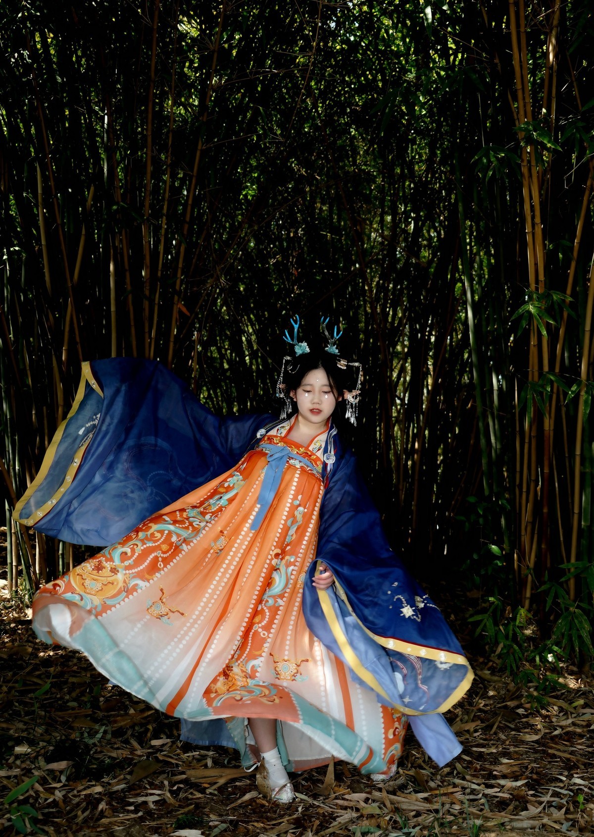 环境人像---小小竹林中！