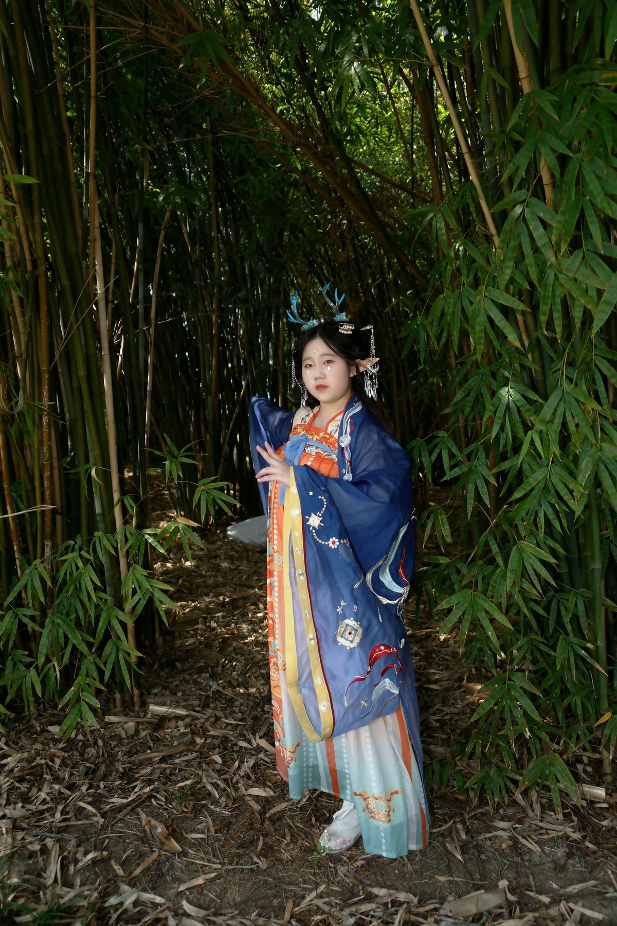 环境人像---小小竹林中！