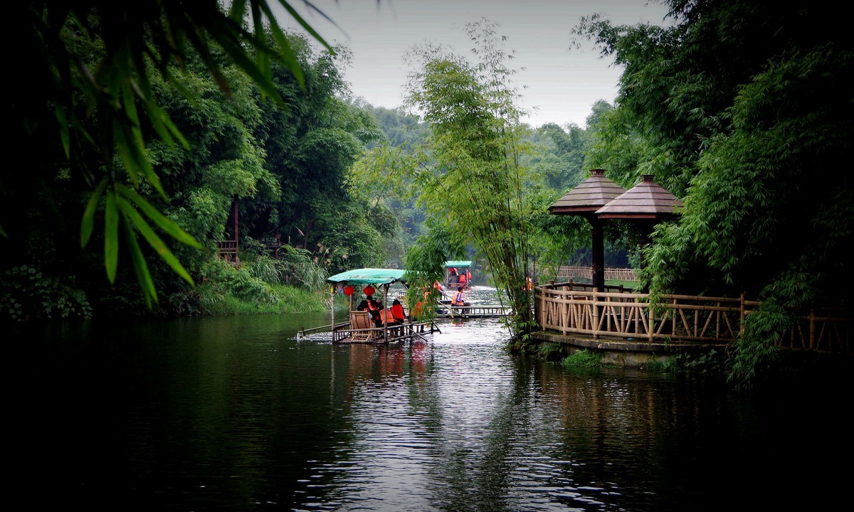 四川乐山市沐川县竹海游--（3）水面风光