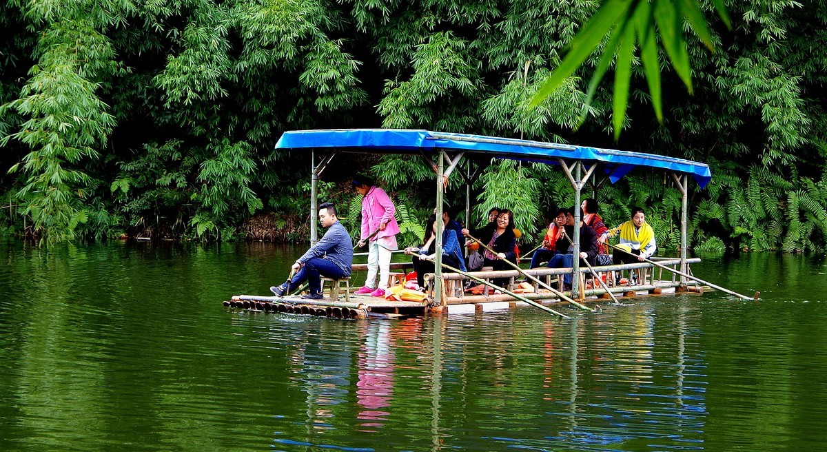 四川乐山市沐川县竹海游--（3）水面风光
