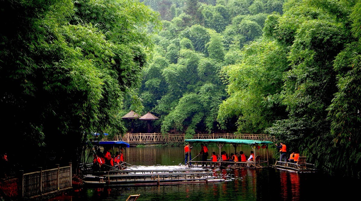 四川乐山市沐川县竹海游--（3）水面风光