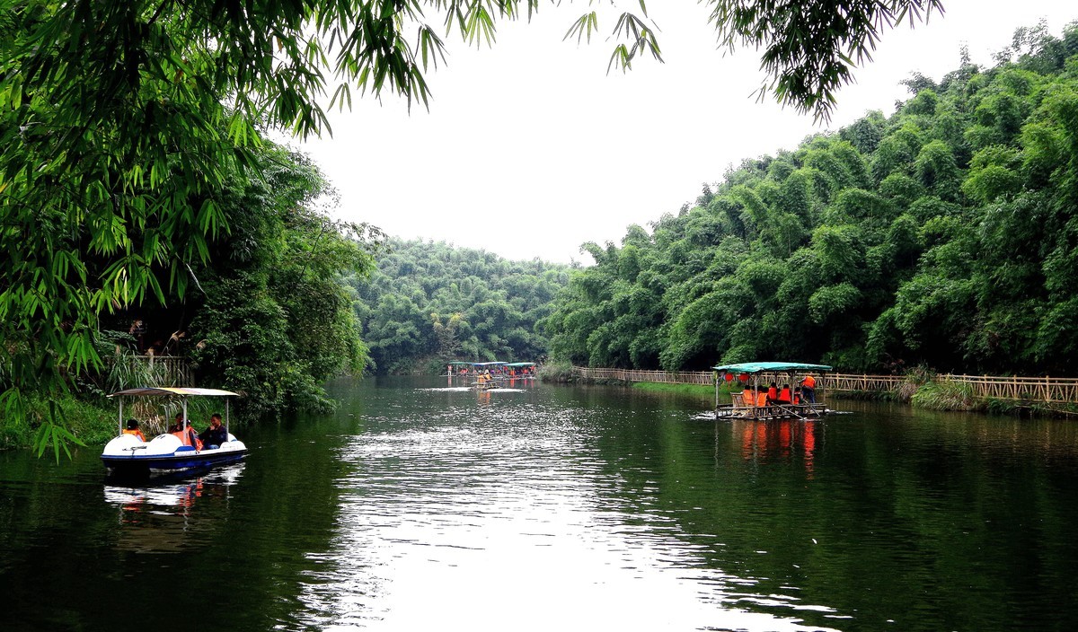 四川乐山市沐川县竹海游--（3）水面风光