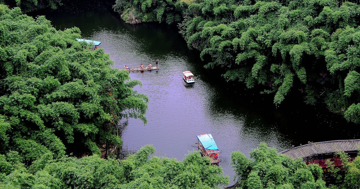四川乐山市沐川县竹海游--（3）水面风光