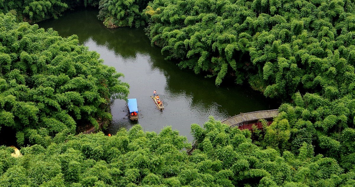 四川乐山市沐川县竹海游--（3）水面风光