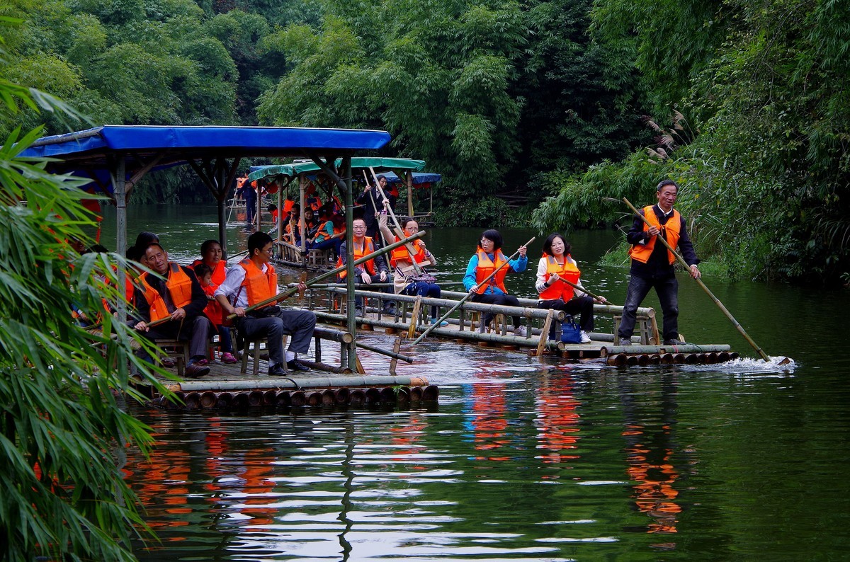 四川乐山市沐川县竹海游--（3）水面风光