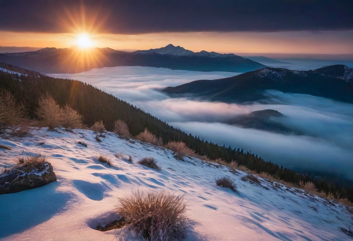 宁静山川仿佛在诉说着千年的沧桑