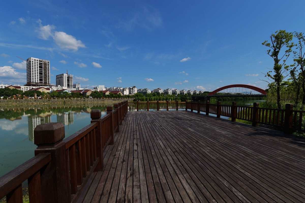 一组原片直出皖南风光宁国滨江公园3