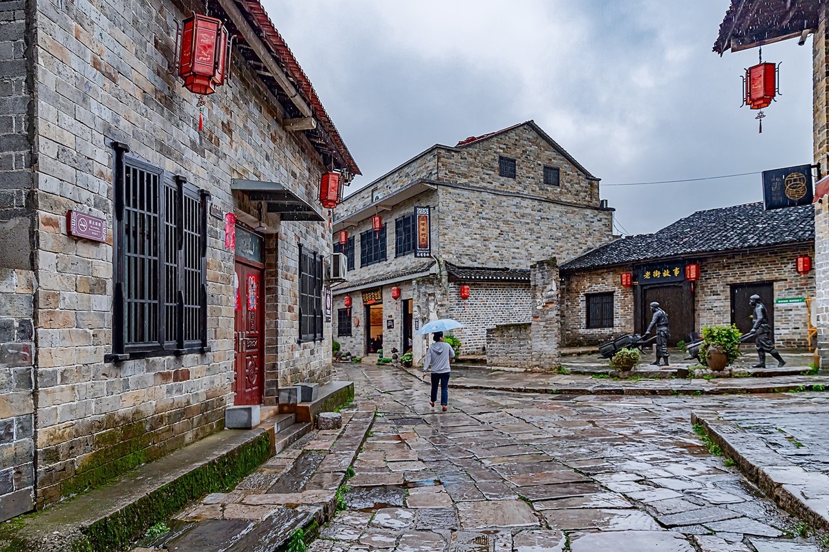 旅游记录 ：湖北 · 赤壁 · 羊楼洞青石板街