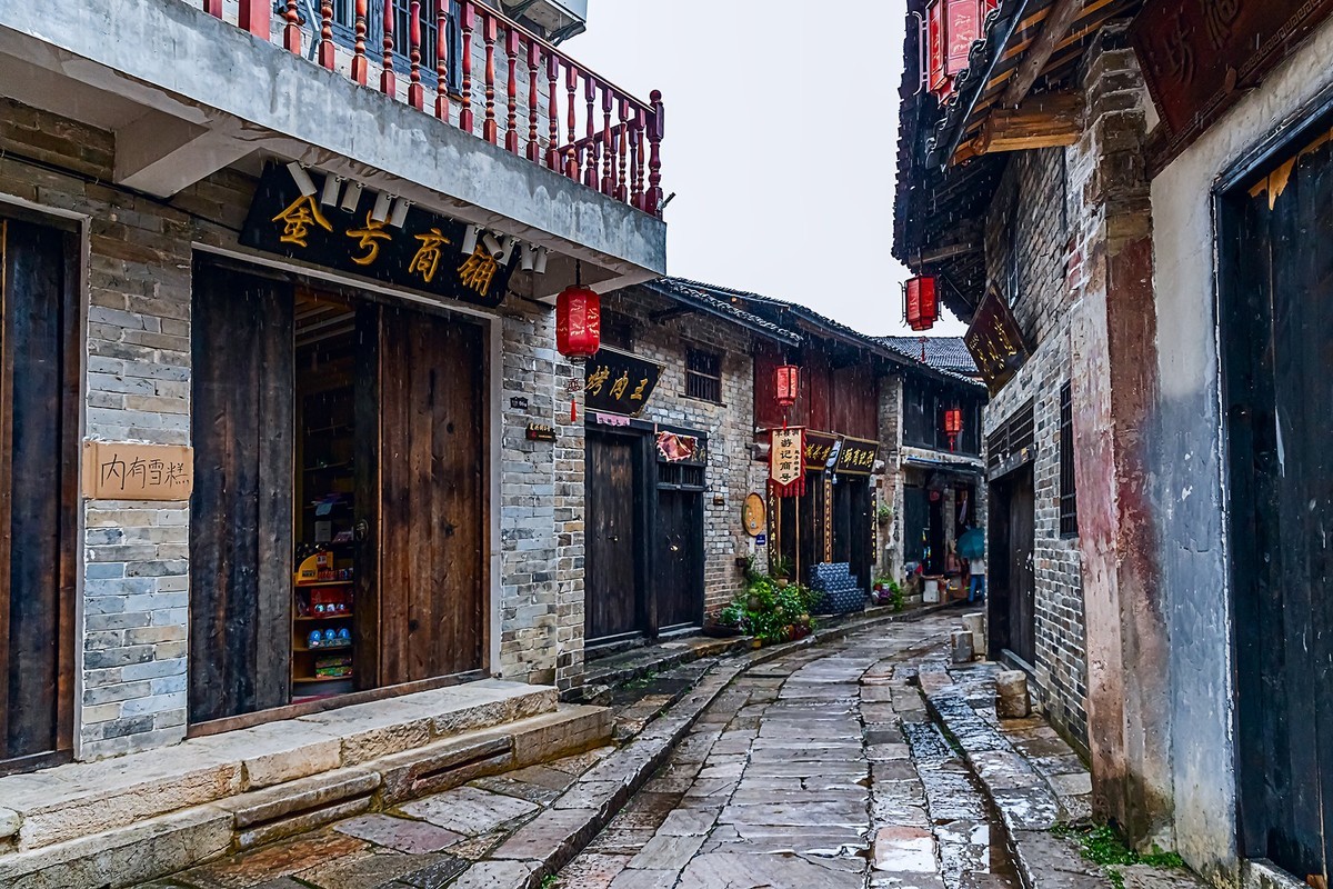 旅游记录 ：湖北 · 赤壁 · 羊楼洞青石板街