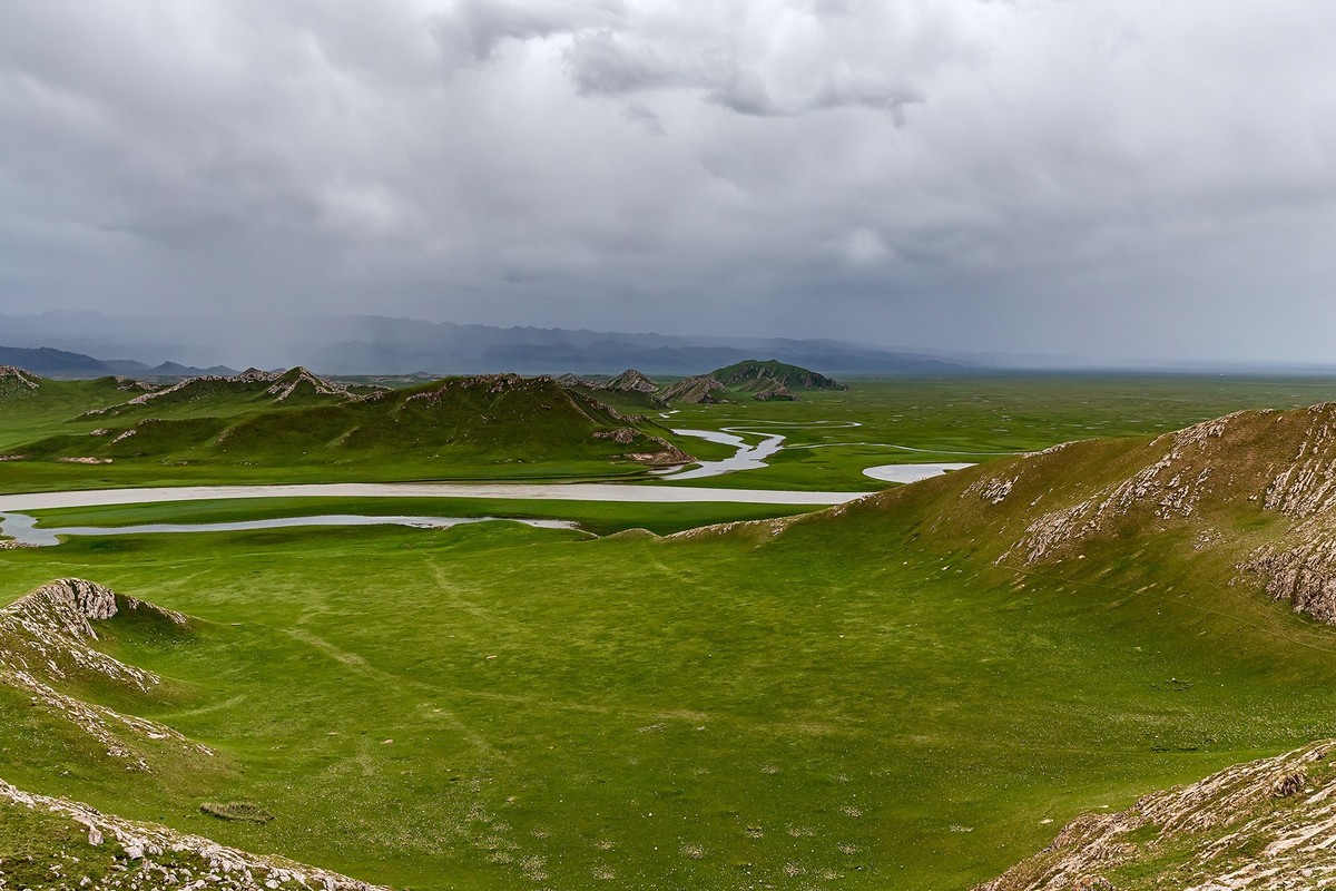 旅游记录 ：新疆 · 穿越独库公路 · 第二天 · 巴音布鲁克草原 · 九曲十八弯