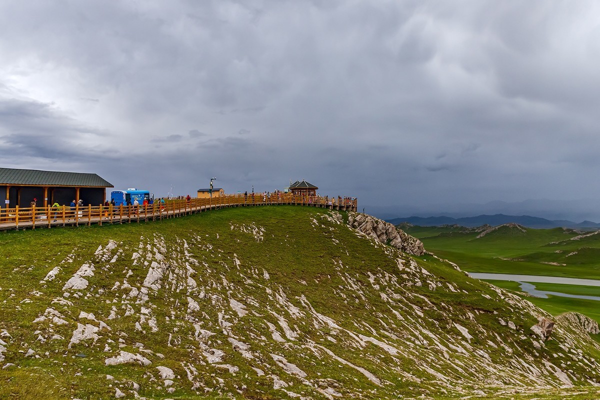 旅游记录 ：新疆 · 穿越独库公路 · 第二天 · 巴音布鲁克草原 · 九曲十八弯