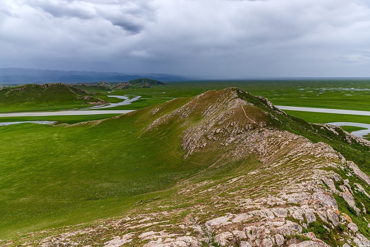 旅游记录 ：新疆 · 穿越独库公路 · 第二天 · 巴音布鲁克草原 · 九曲十八弯