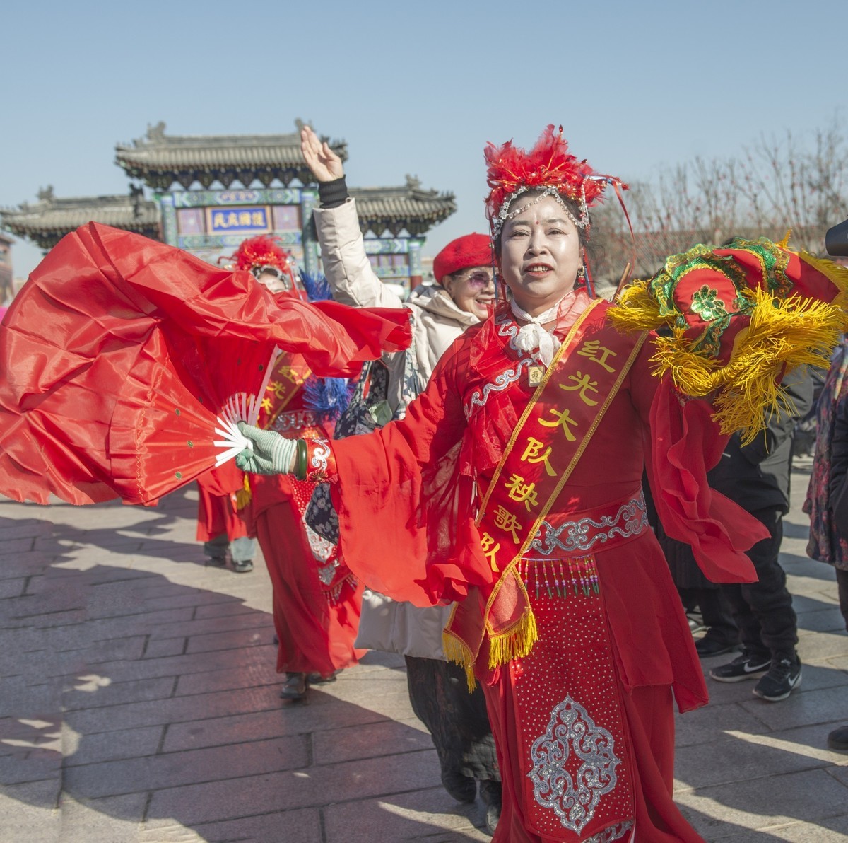 胜芳古镇花会巡游