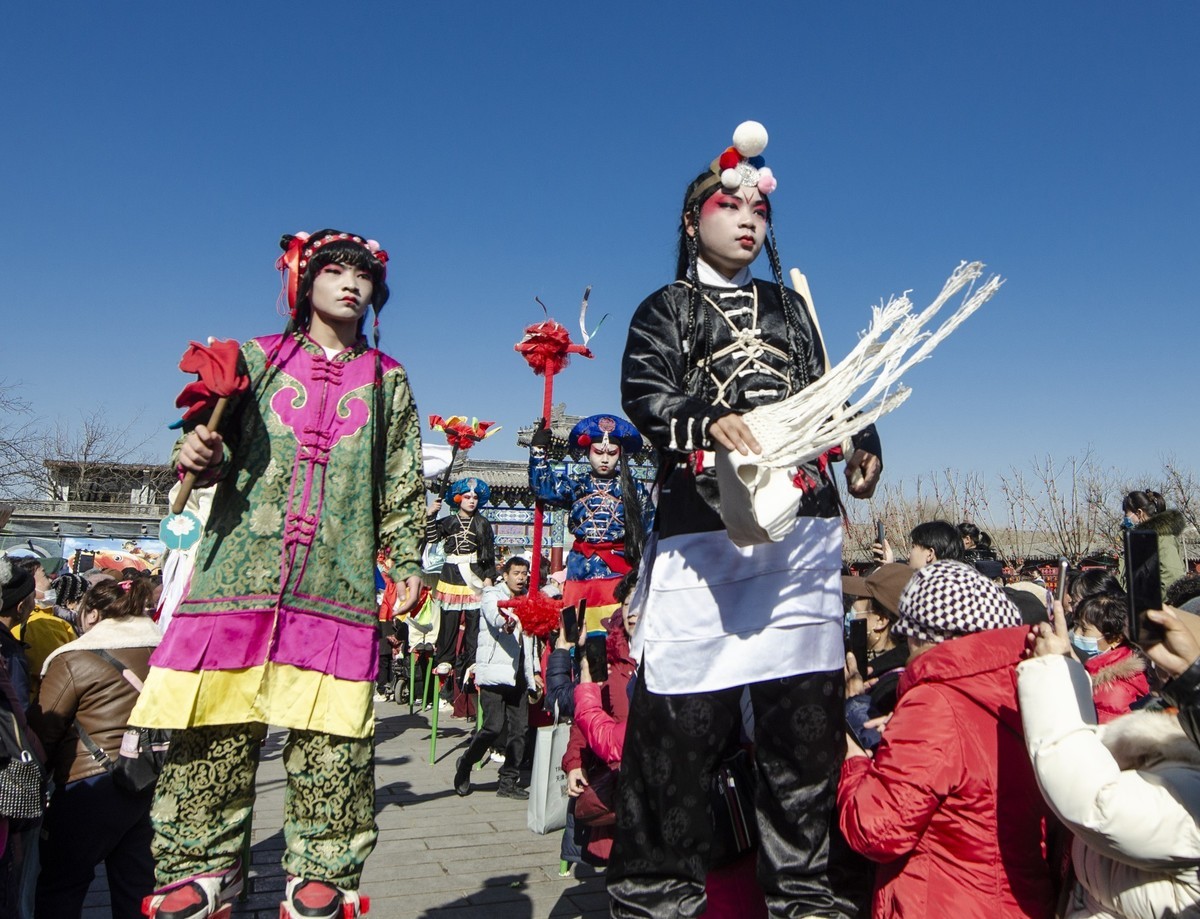 胜芳古镇花会巡游