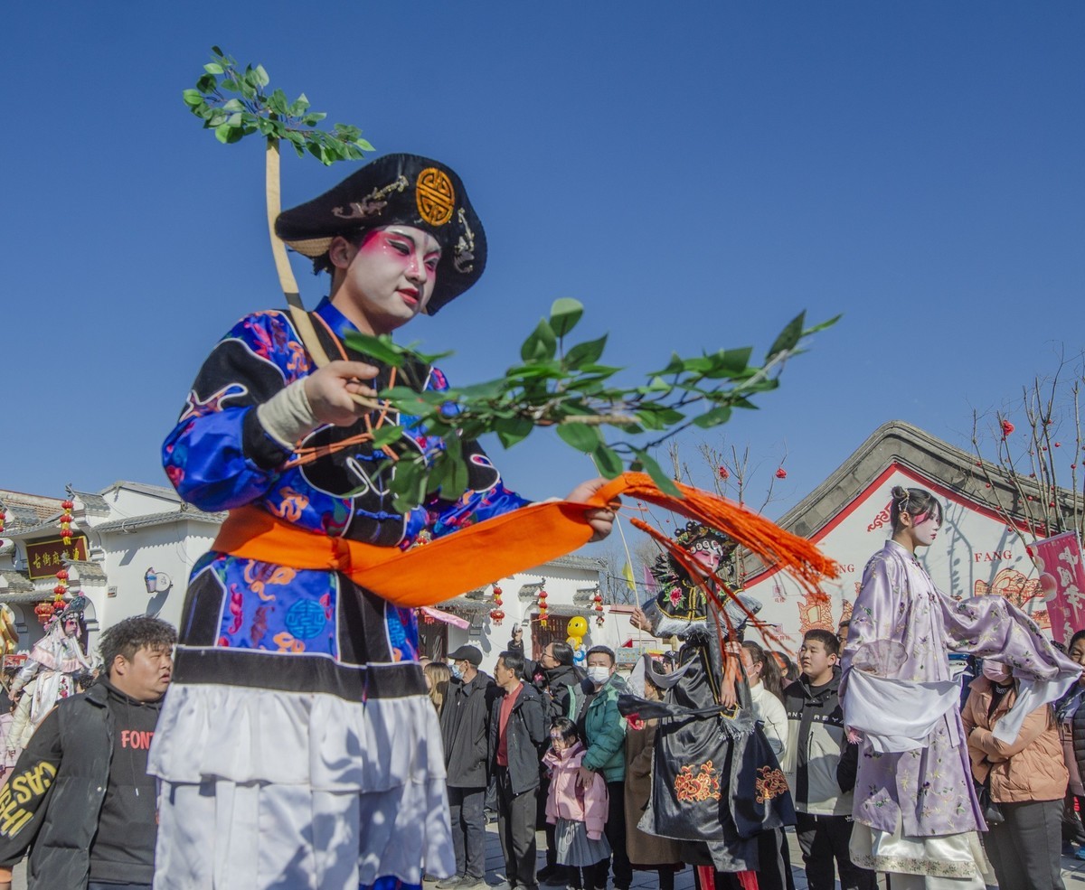 胜芳古镇花会巡游