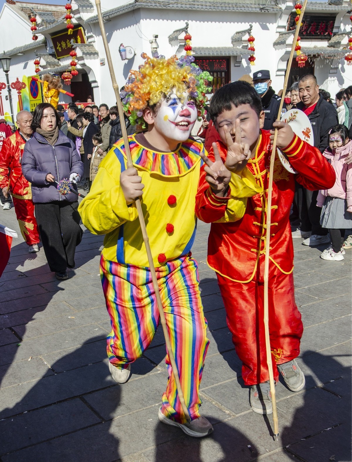 胜芳古镇花会巡游
