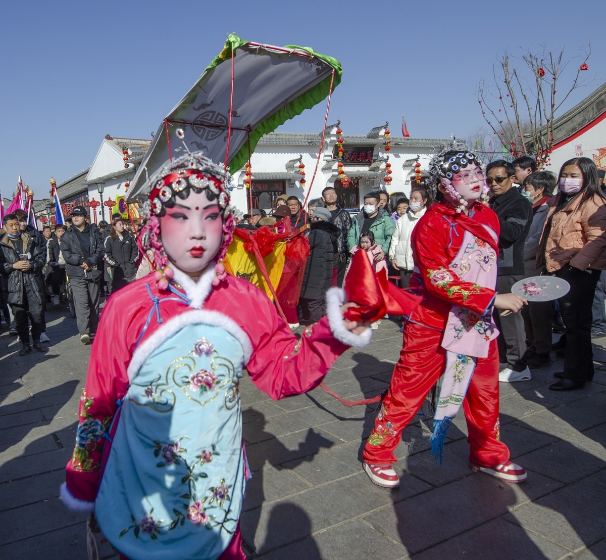 胜芳古镇花会巡游