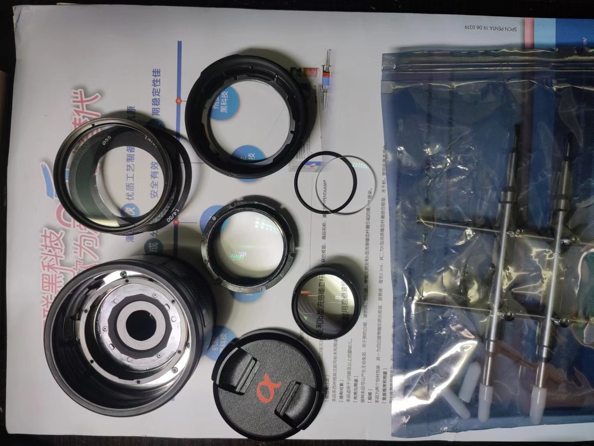 索尼SAL50F14  50mm定焦如何分离前组镜片