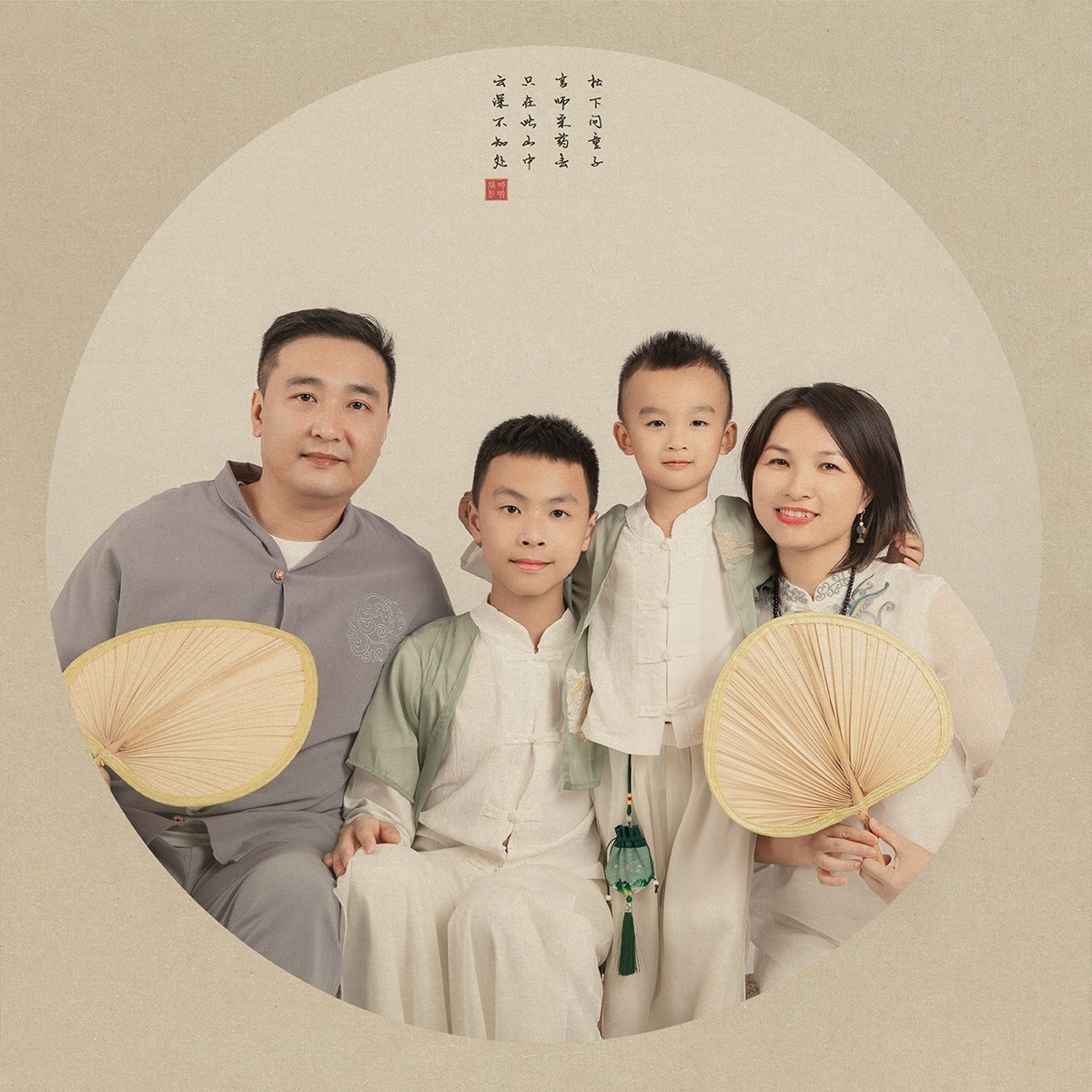 工笔画儿童摄影。