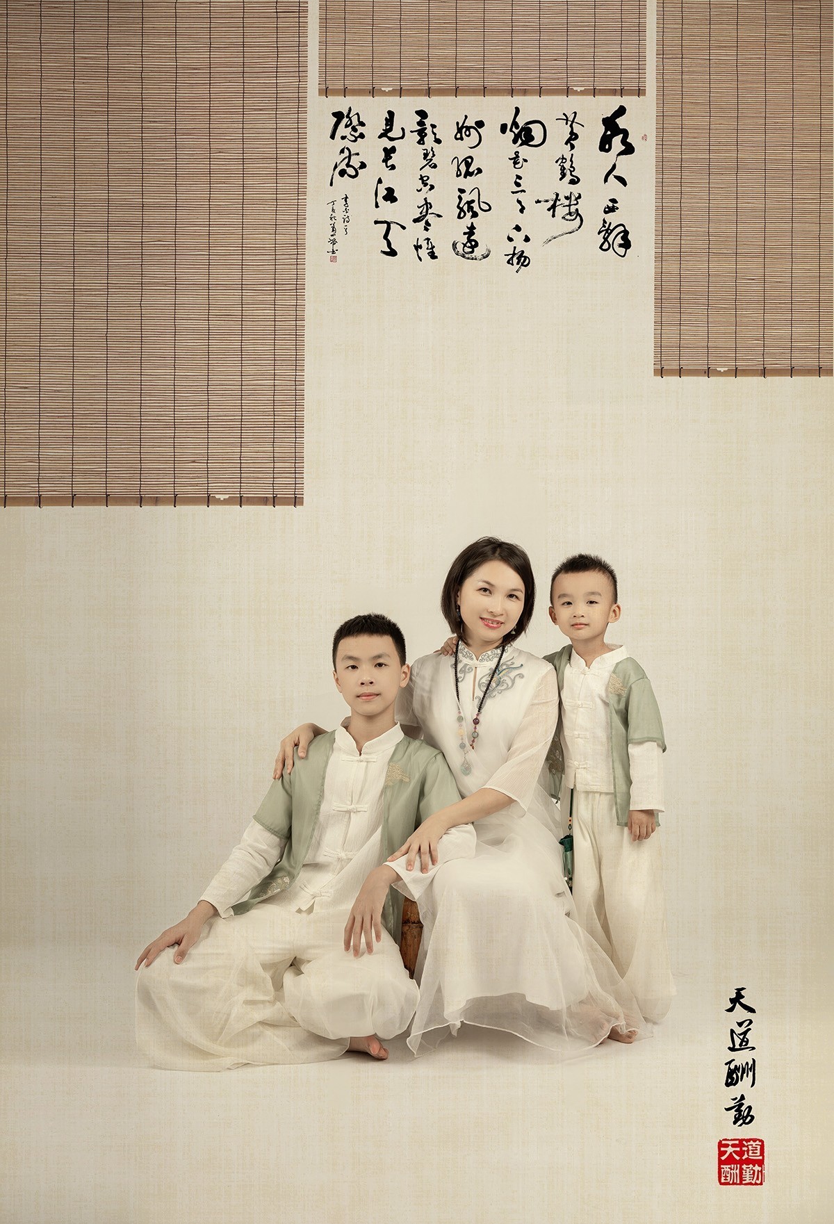 工笔画儿童摄影。