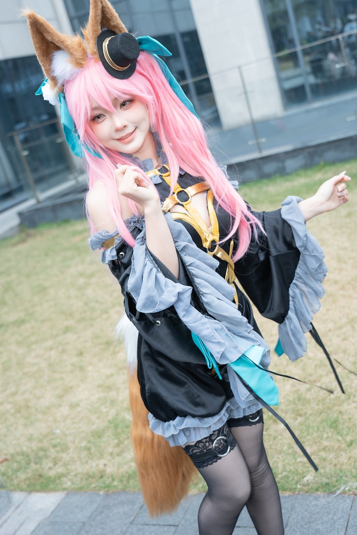 【笑容甜蜜】-漆黑魔术师玉藻前cos