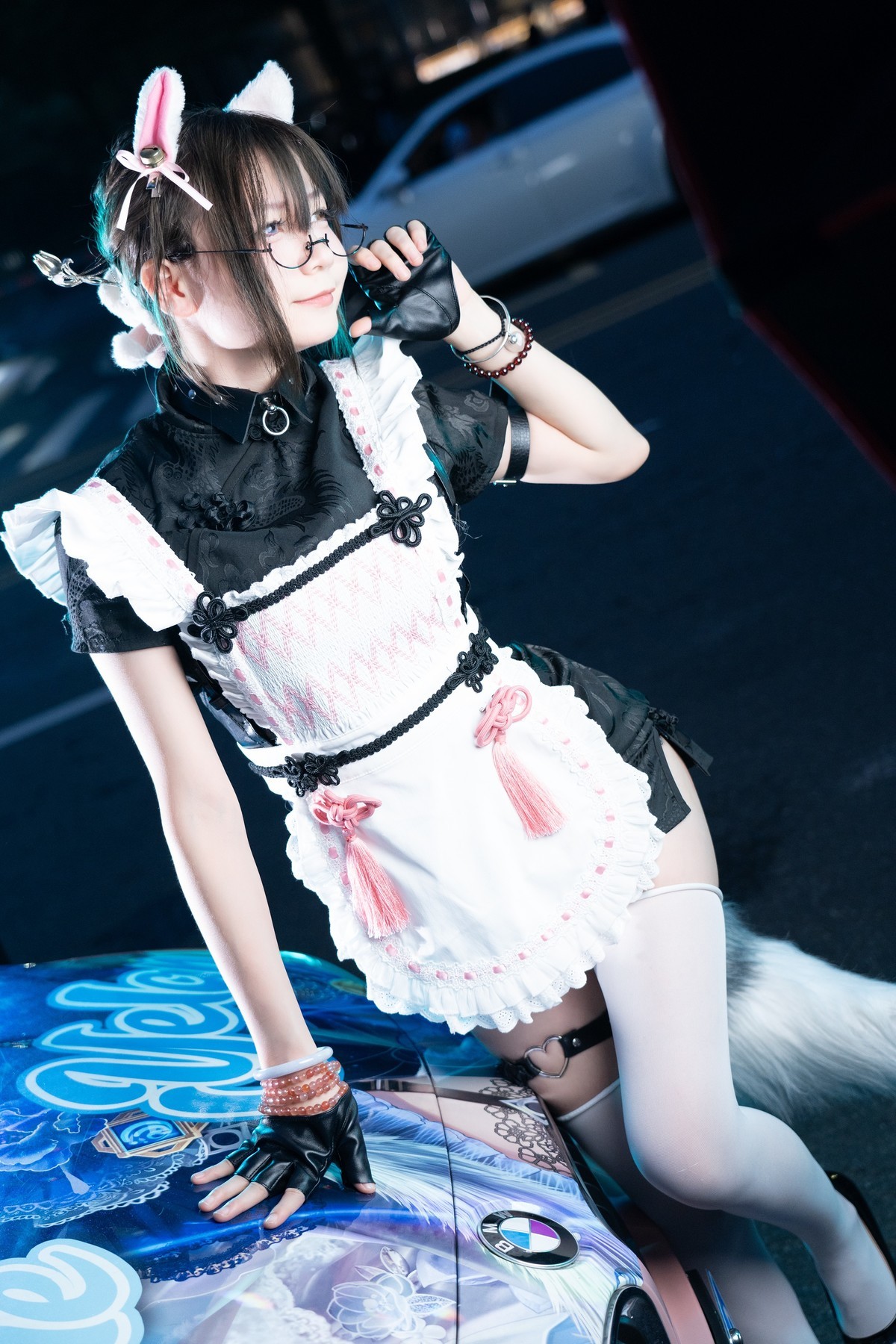 【双剑猫娘】-带着小铃铛的粉色猫耳