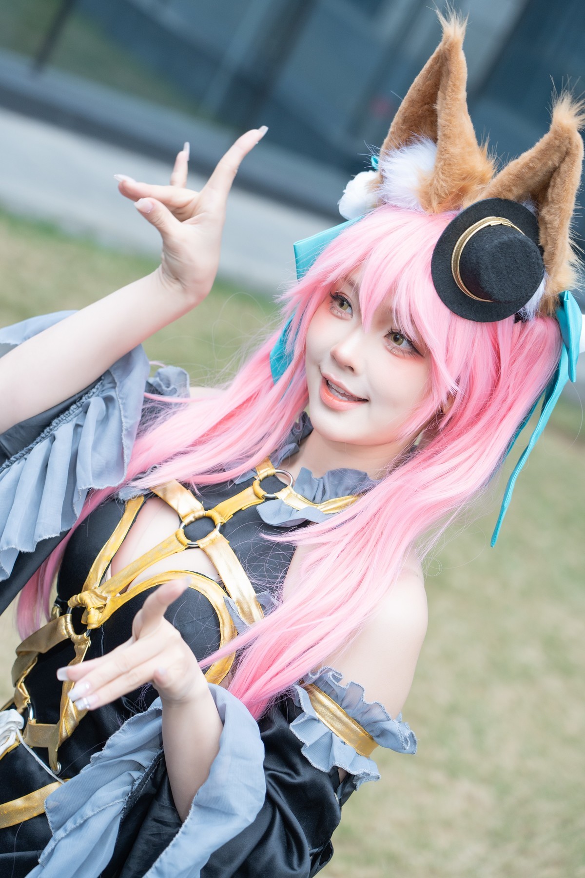 【笑容甜蜜】-漆黑魔术师玉藻前cos