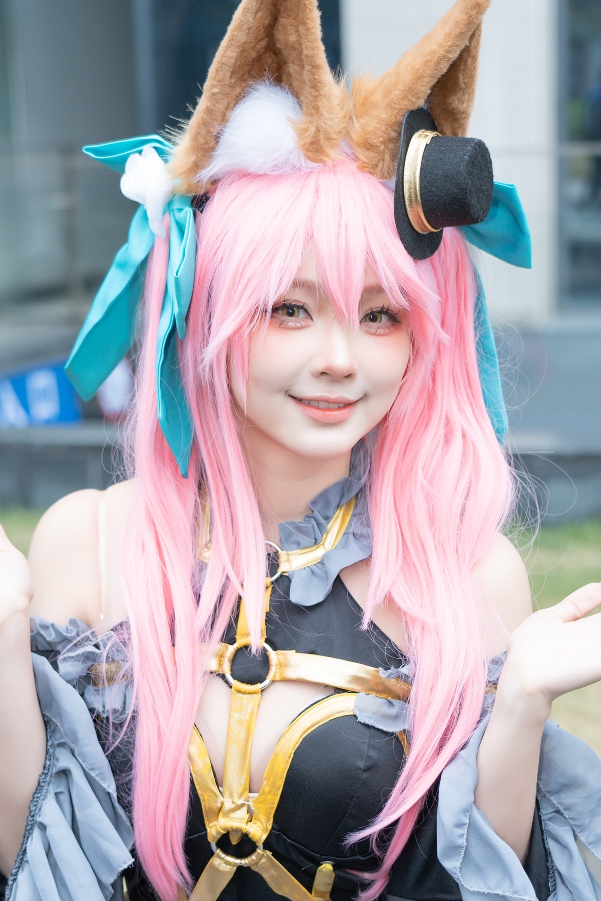 【笑容甜蜜】-漆黑魔术师玉藻前cos