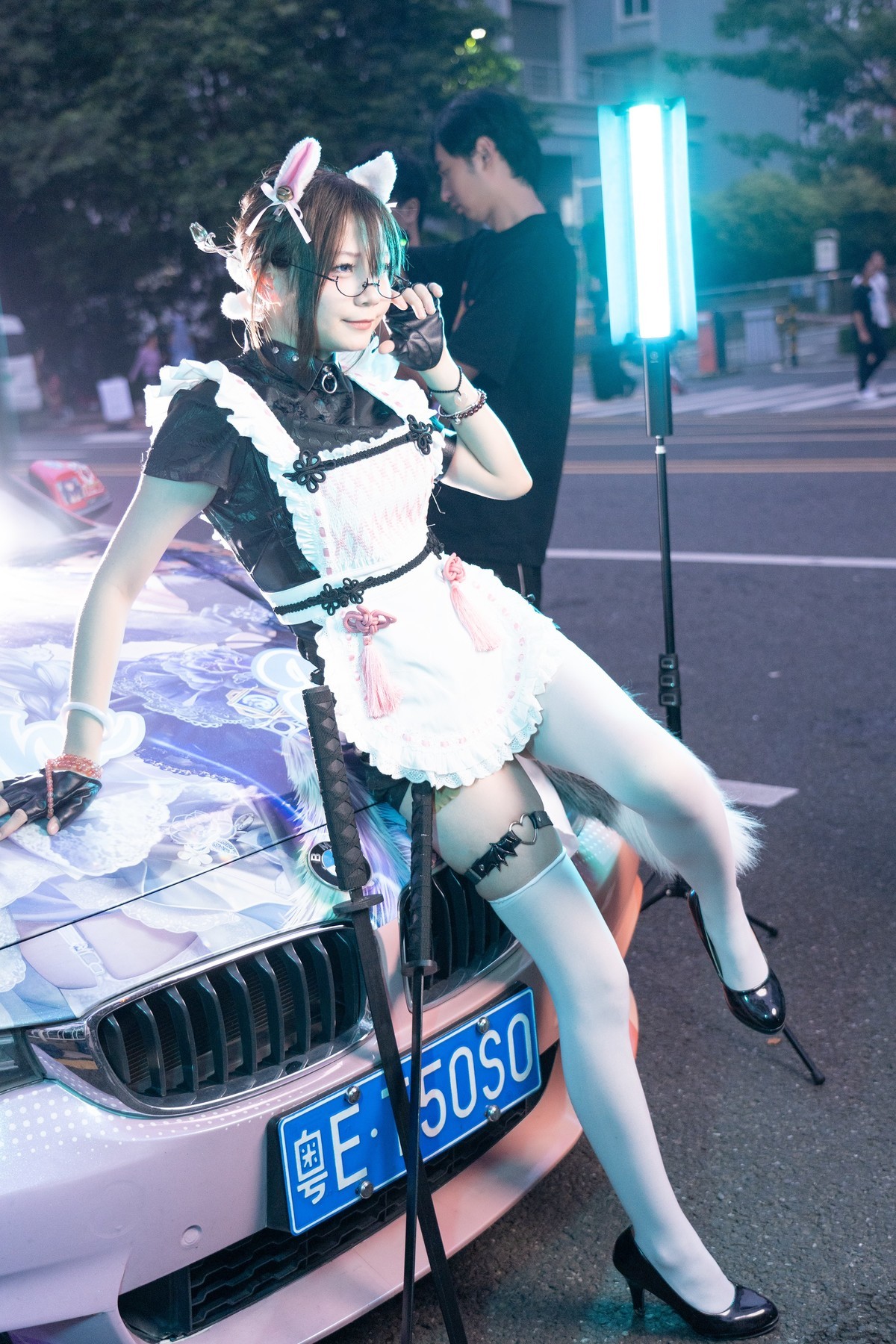 【双剑猫娘】-带着小铃铛的粉色猫耳