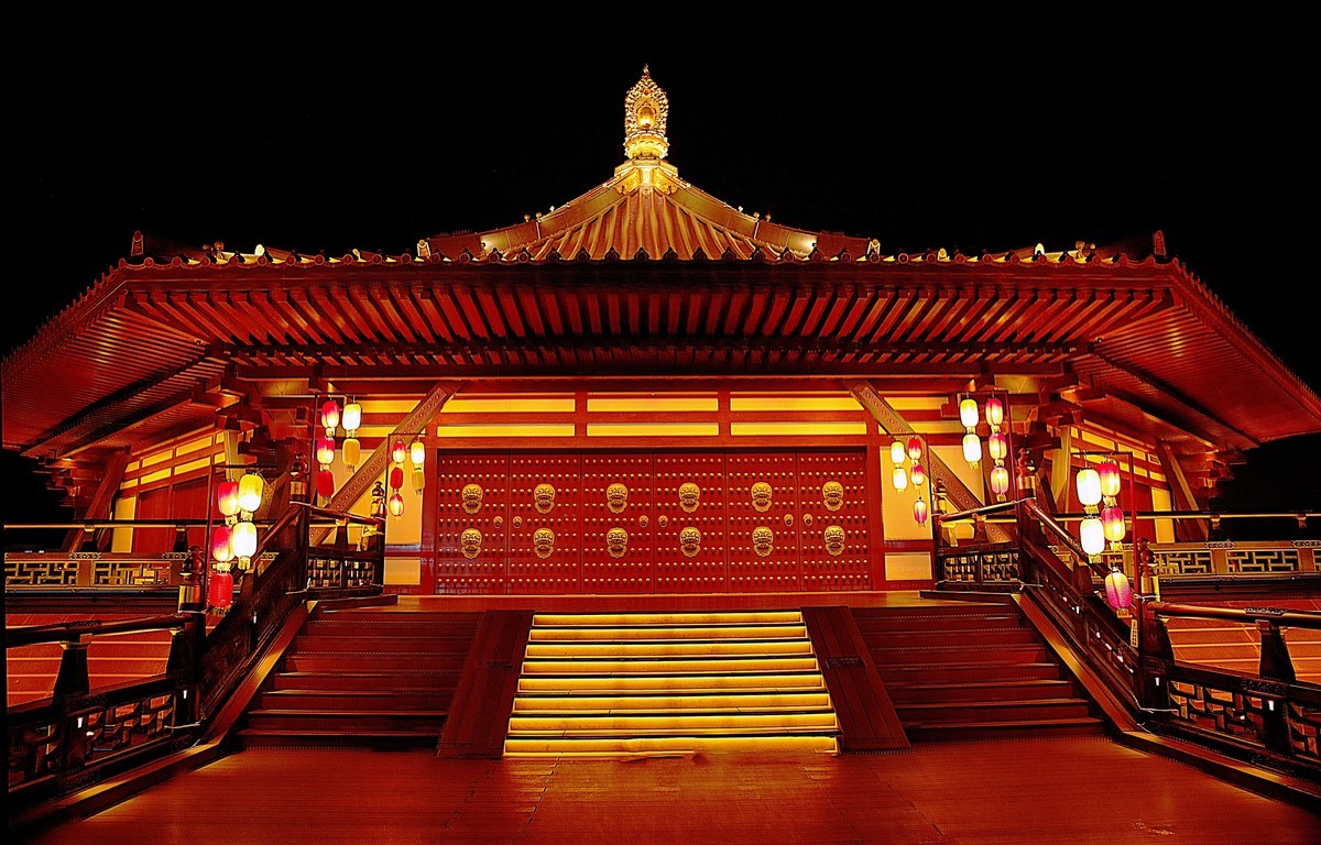 夜       明堂应天门景区