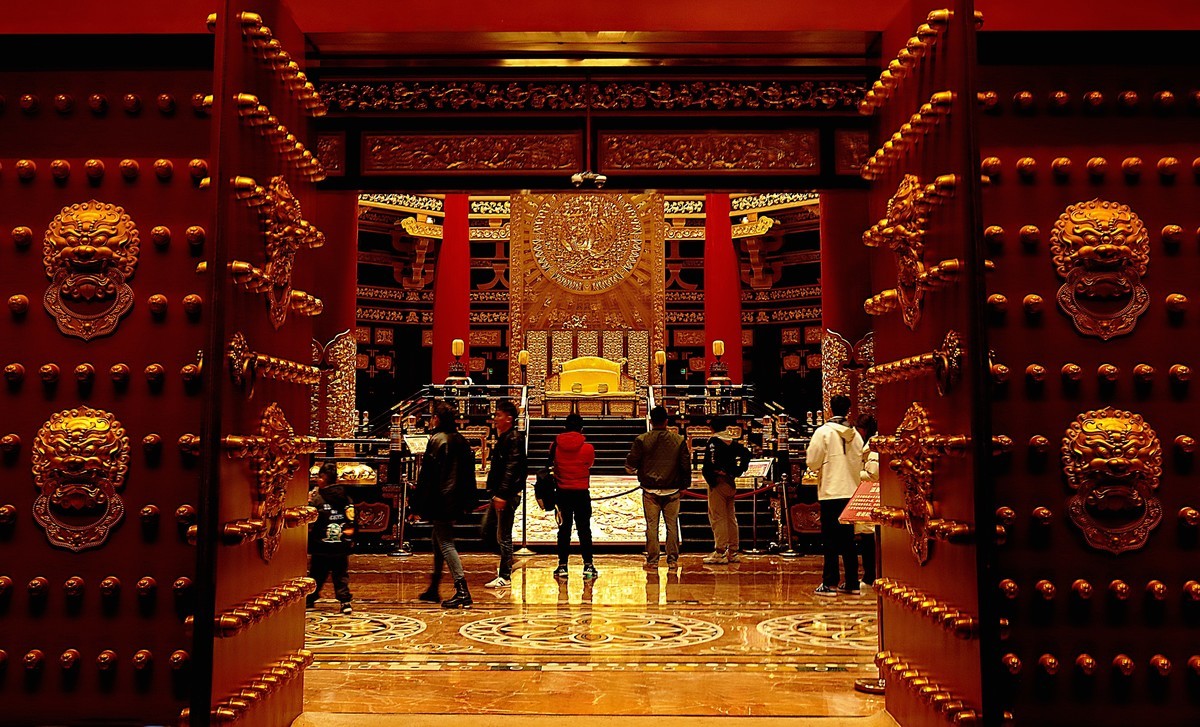 夜       明堂应天门景区