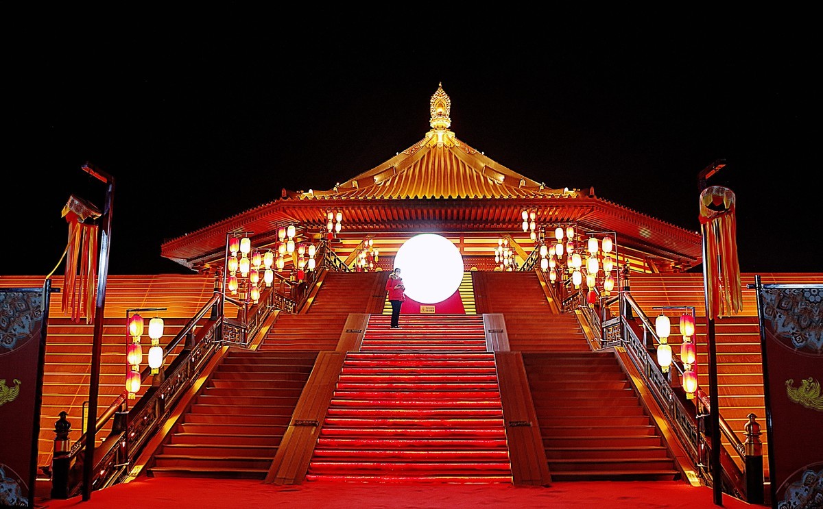 夜       明堂应天门景区