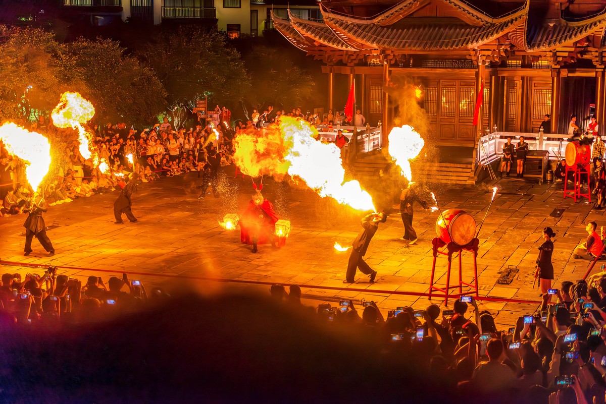 葛仙村度假区 火壶表演  第三次重新编辑上传
