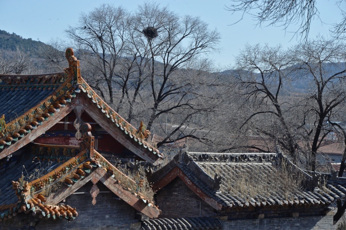 山村中的古代建筑