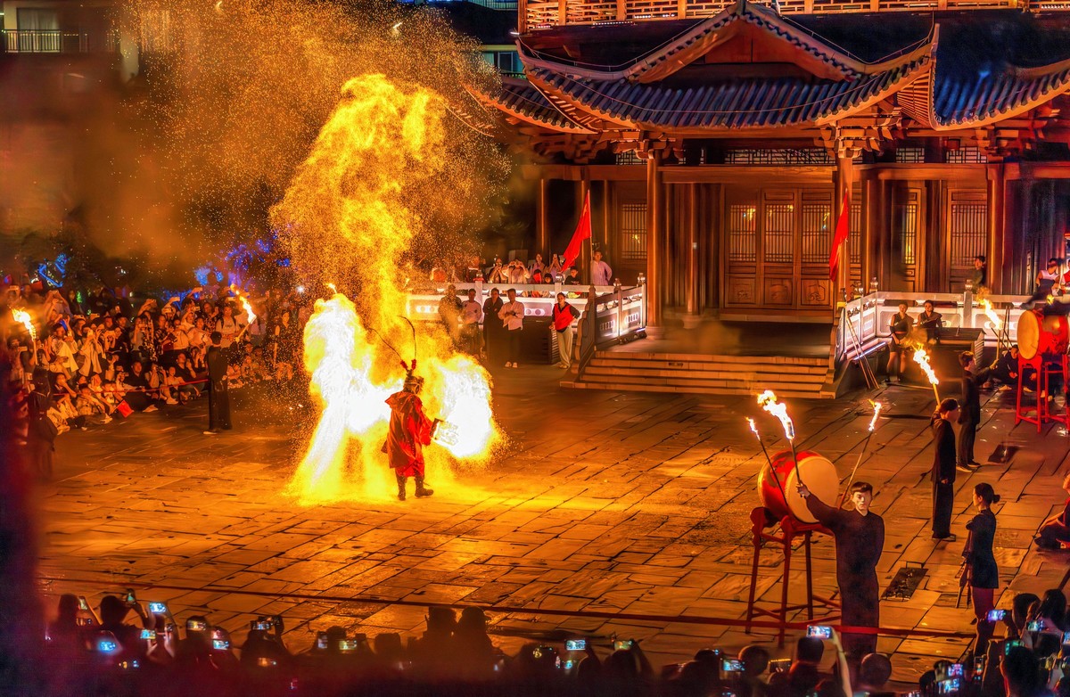 葛仙村度假区 火壶表演  第三次重新编辑上传