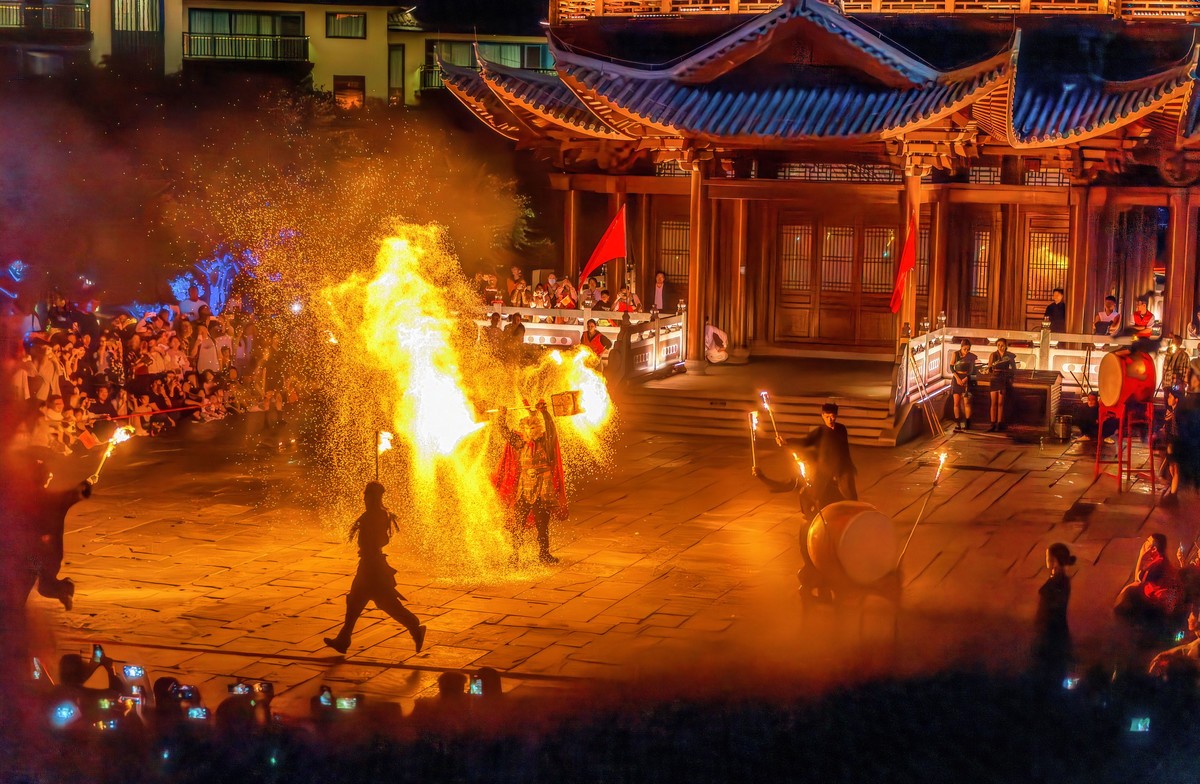 葛仙村度假区 火壶表演  第三次重新编辑上传