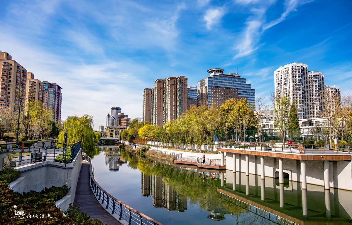 11月的北京市区街景。