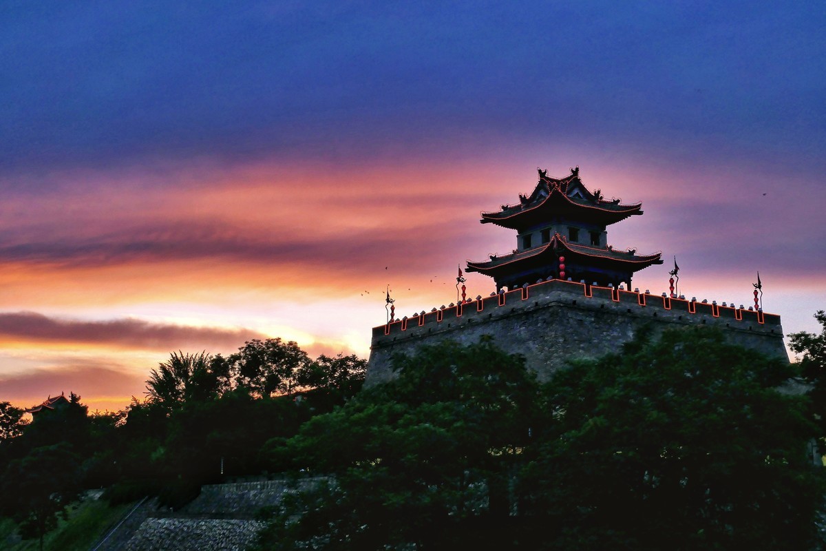 夕阳下的西南城墙角松下G100D套机试拍