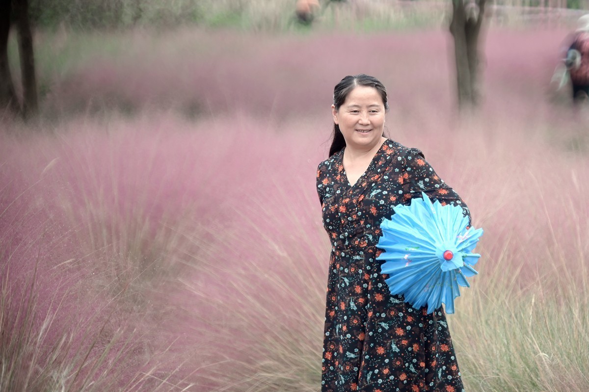 带着“模特”去扫秋