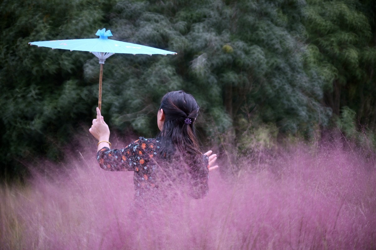 带着“模特”去扫秋