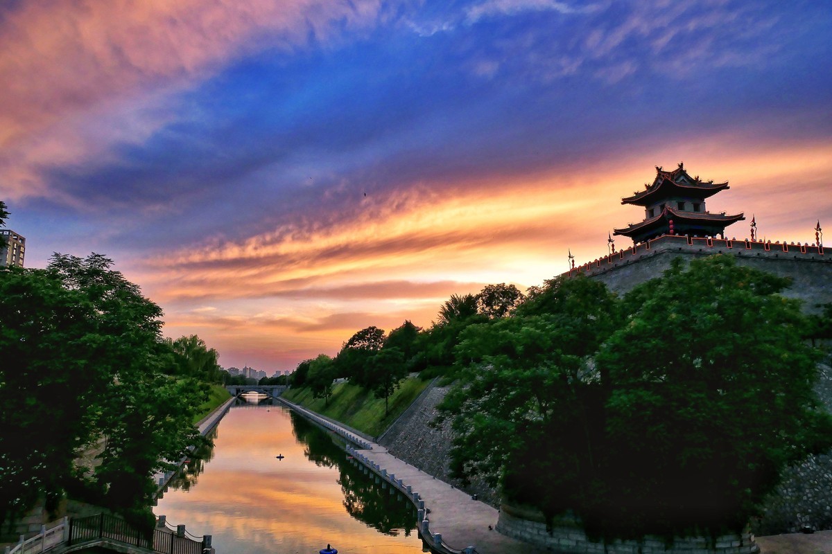夕阳下的西南城墙角松下G100D套机试拍