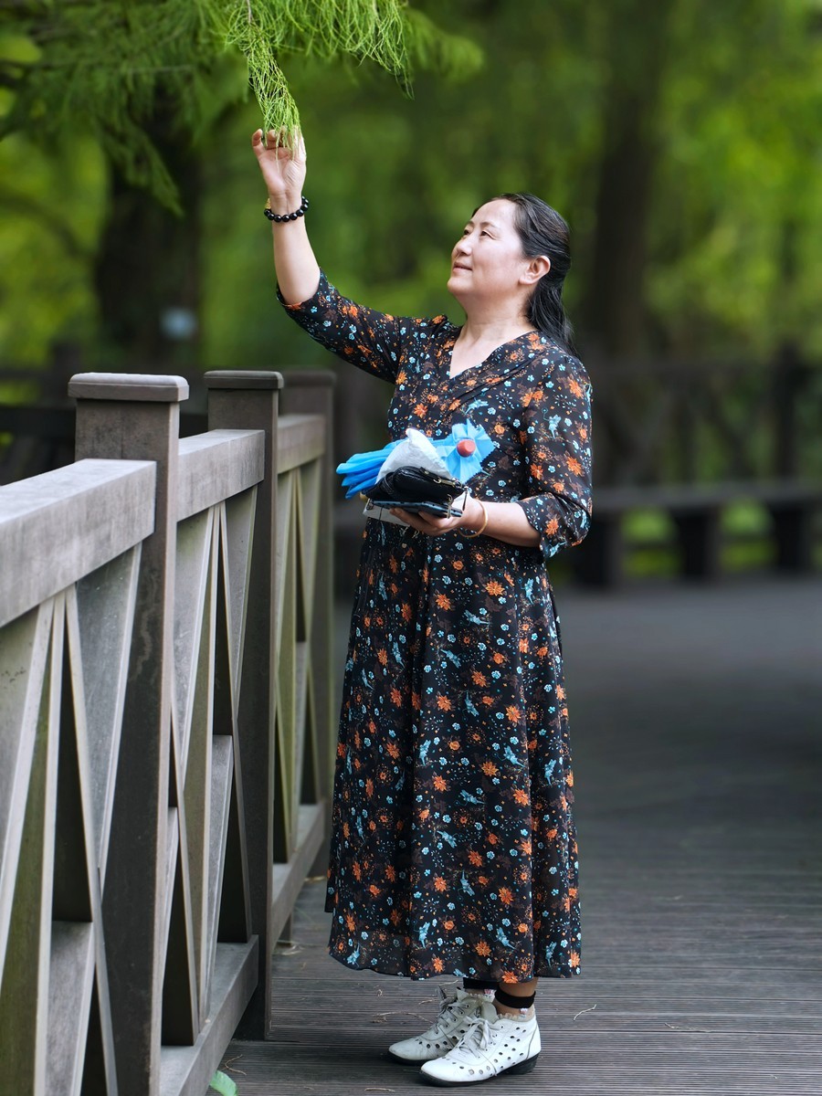 带着“模特”去扫秋