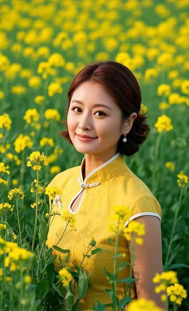 菜花醉佳人