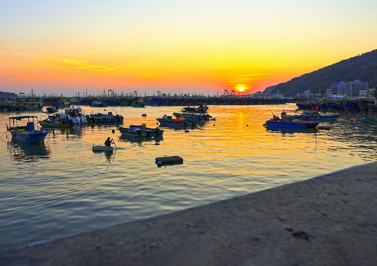 渔港的黄昏（请假贴）