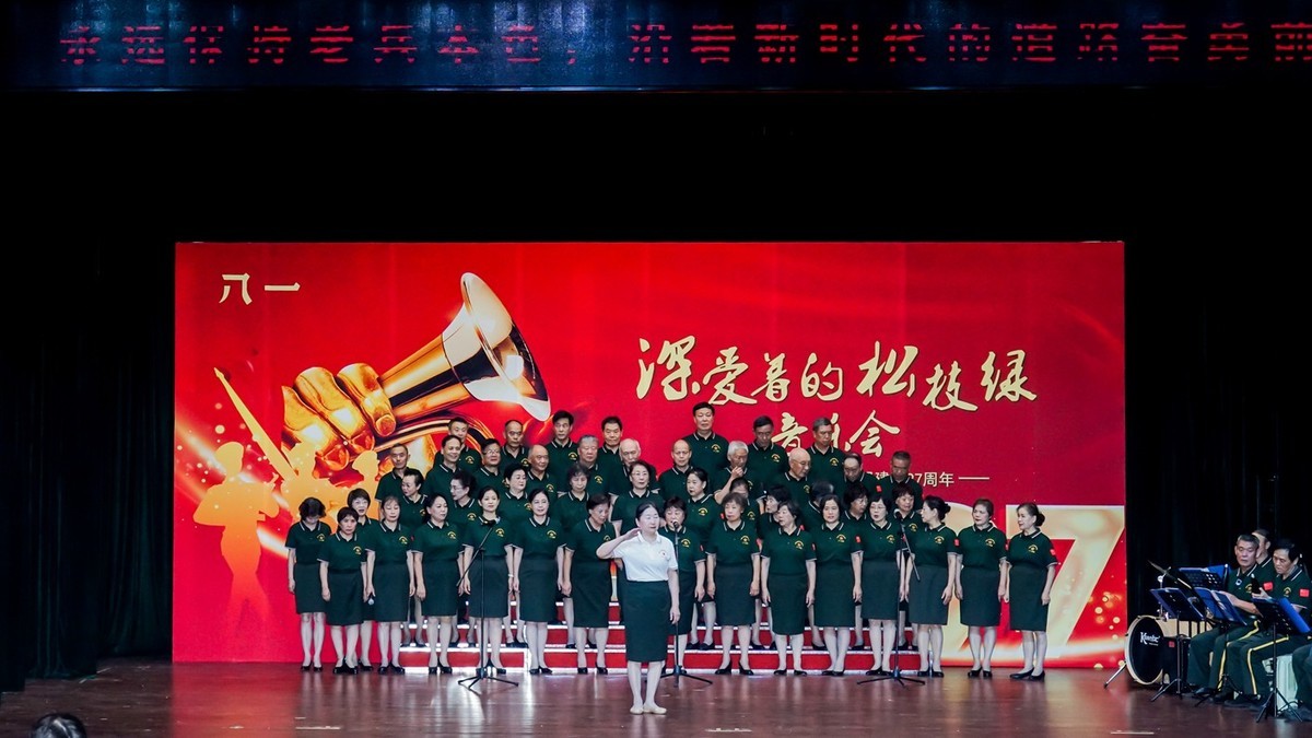 社区迎八一文艺演出 二