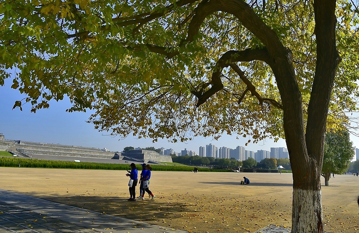 西安大明宫马球图雕像艺术