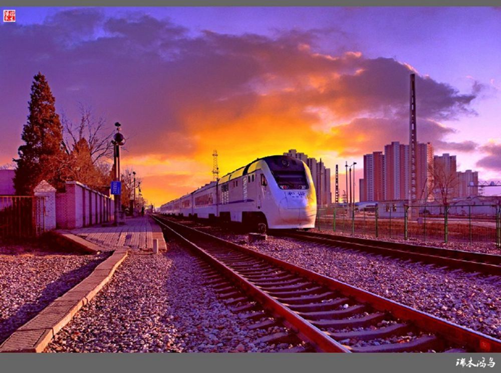 【原创摄影】粉红色的记忆百年沙河火车站