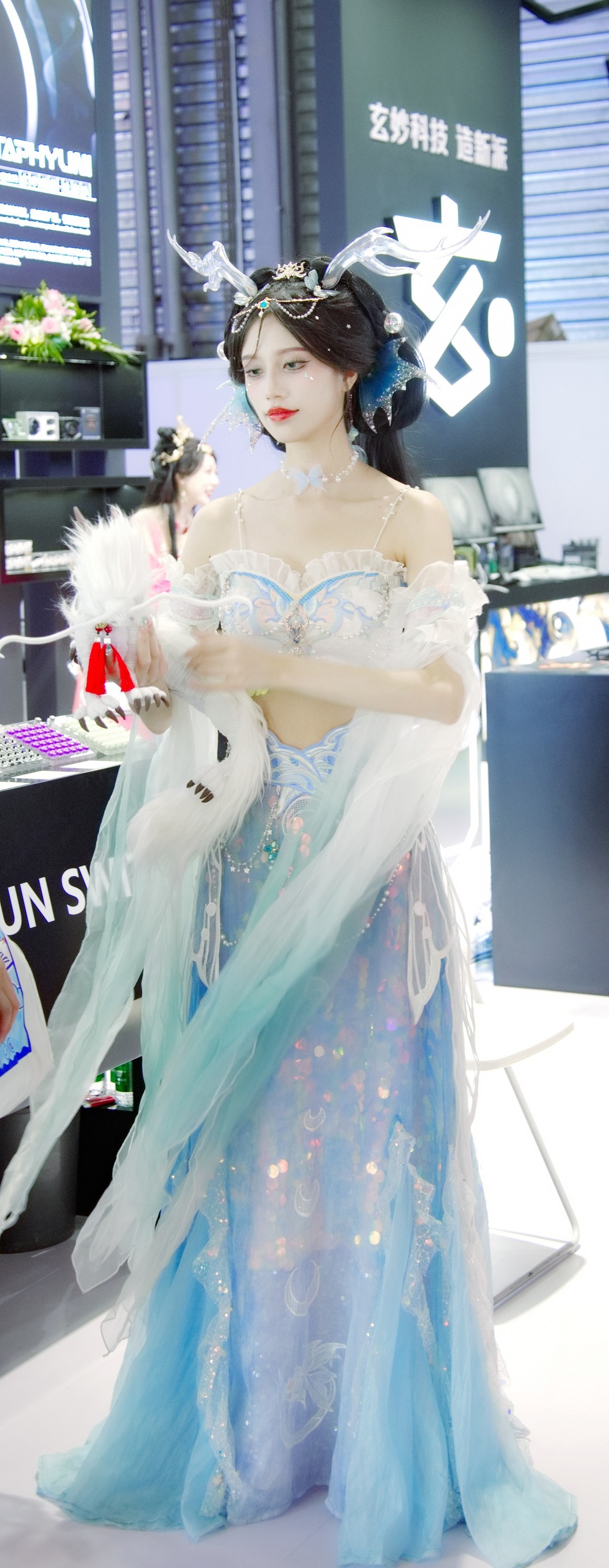 2024chinajoy 玄派科技展台龙女COSER ！