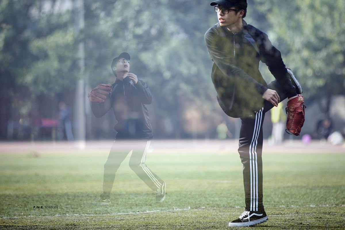 棒球手（一组运动人像）