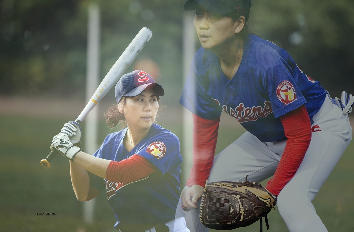 棒球手（一组运动人像）